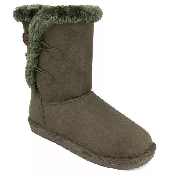 SUGAR Women's Marty Cozy Regular Calf Winter Boots army green W/fur 9M - Picture 7 of 12